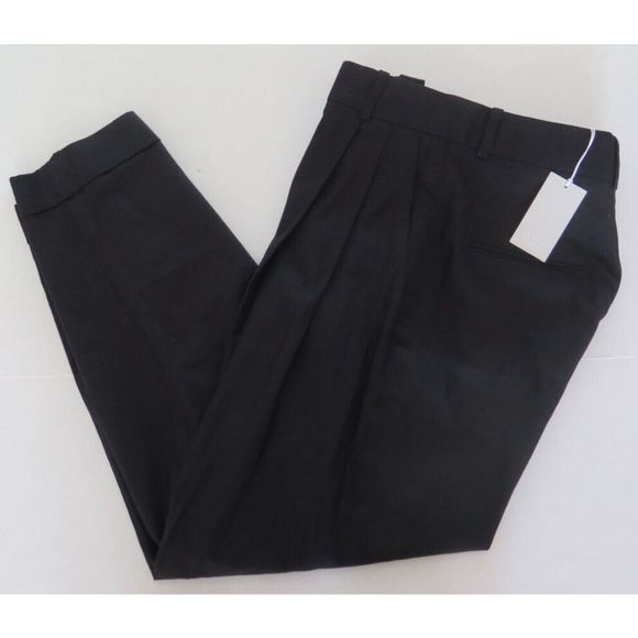 COS Women's Sz 10 Black Pleated Trouser Dress Pants $115+ - Picture 4 of 8